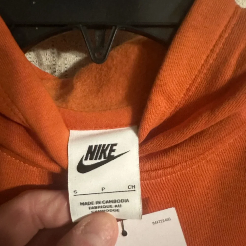 Nike Girls’ Sportswear Club Fleece Pullover Hoodie: ORANGE: NWT: SZ S